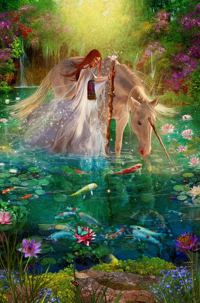 A Curious Introduction Poster Print by Aimee Stewart featuring vibrant colors and intricate details.