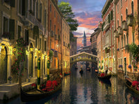 Venice at Dusk Poster Print by Dominic Davidson showcasing the serene twilight ambiance of Venice.