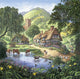 The Old Pond Poster Print by Steve Crisp showcasing serene nature.