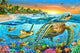 Underwater Turtles Poster Print by Adrian Chesterman showcasing marine life