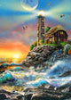 Lighthouse at Sunset Poster Print by Adrian Chesterman