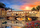 Florence Bridge Poster Print by Dominic Davidson, showcasing Italy's iconic architecture.