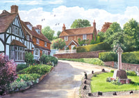 Ightham Village Poster Print by Steve Crisp showcasing scenic village landscape.