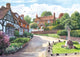 Ightham Village Poster Print by Steve Crisp showcasing scenic village landscape.