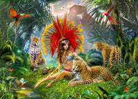 Paradise Bird Poster Print by Jan Patrick showcasing vibrant colors and details.