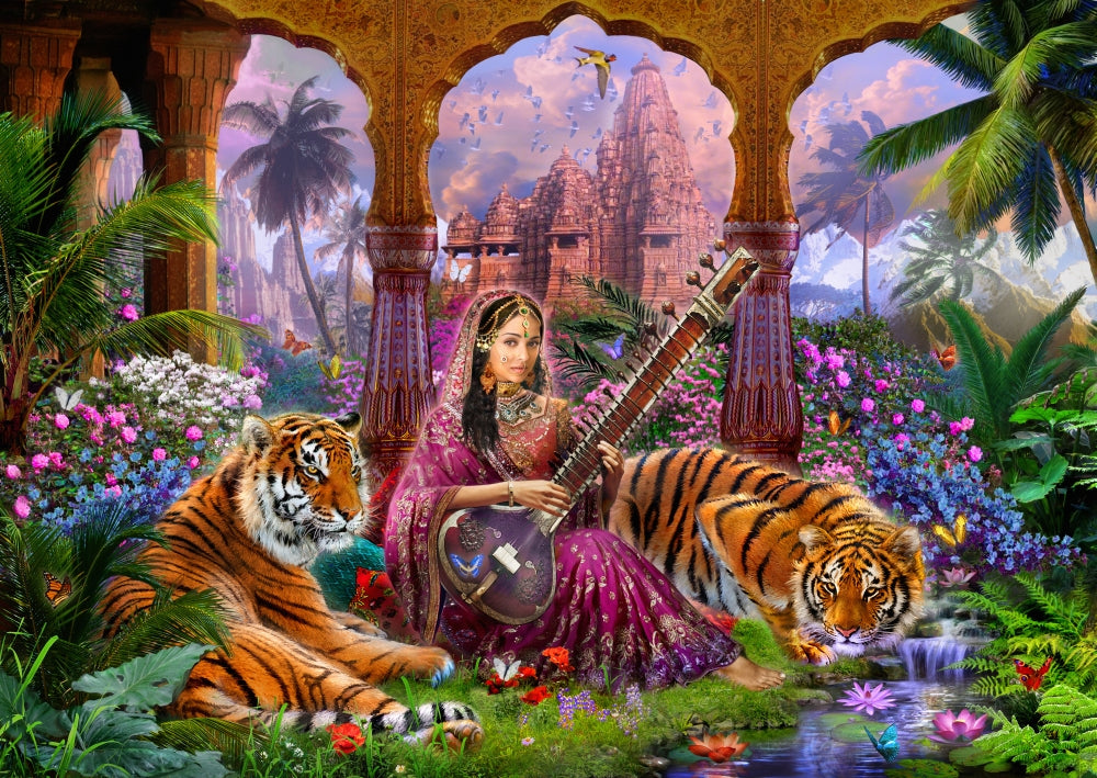 Indian Harmony Poster Print by Jan Patrick, vibrant colors and intricate design.