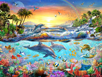 Tropical Bay (Variant 1) Poster Print by Adrian Chesterman