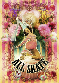 All Skate Poster Print by Aimee Stewart showcasing vibrant skate culture.