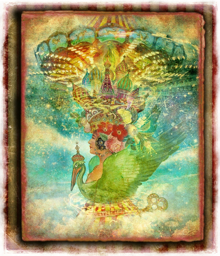 Imagine Poster Print by Aimee Stewart showcasing a whimsical landscape.
