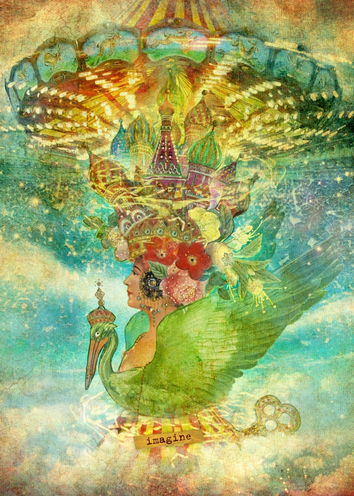 Imagine Poster Print by Aimee Stewart showcasing vibrant colors and intricate details.