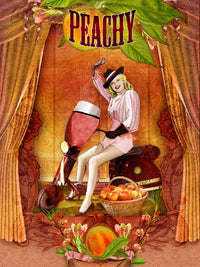 Peachy Poster Print by Aimee Stewart showcasing vibrant peach motif.