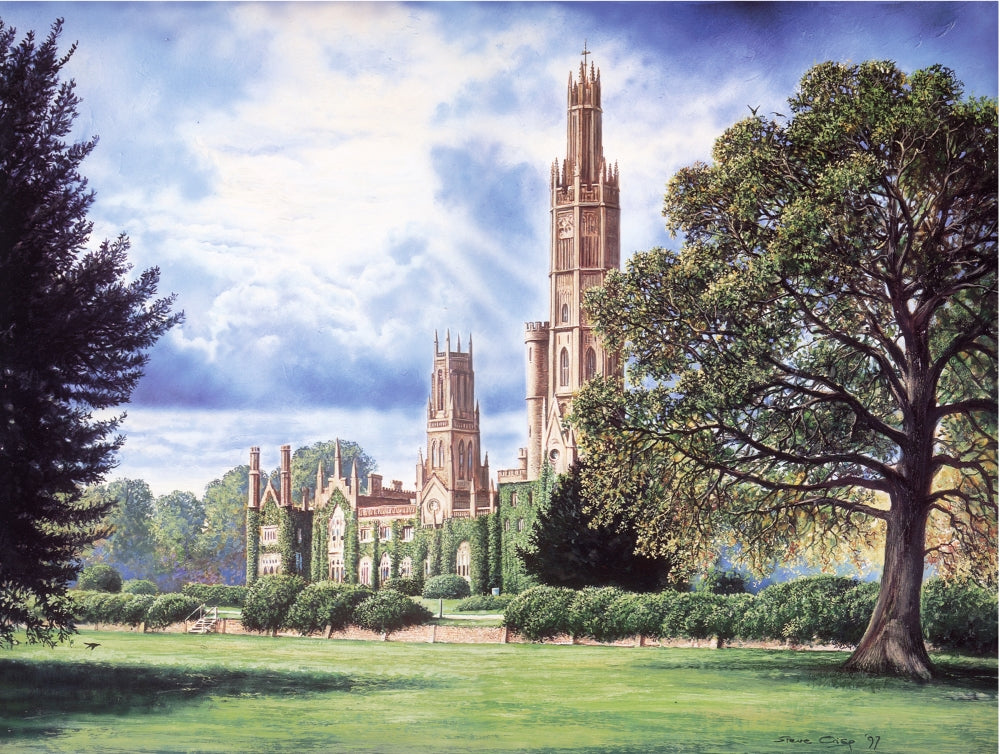 Hadlow Tower Poster Print by Steve Crisp, showcasing the iconic tower in vibrant colors.
