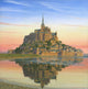 Mont Saint Michel Morn Poster Print by Richard Harpum showcasing serene morning light.