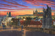 Prague at Dusk Poster Print by Richard Harpum, beautiful cityscape art.