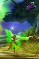 Lime Aurora Dancer Poster Print by Aimee Stewart showcasing vibrant colors.