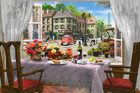 Le Cafe Paris Poster Print by Dominic Davidson, vibrant Parisian café scene.
