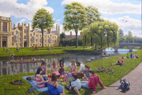Cambridge Summer Landscape Poster Print by Richard Harpum