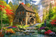 Mill Cottage Poster Print by Dominic Davidson showcasing a serene landscape.