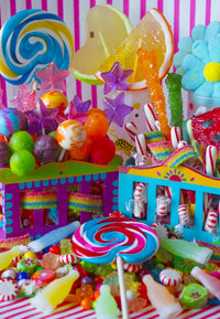 Sweets Poster Print by Aimee Stewart showcasing colorful desserts.