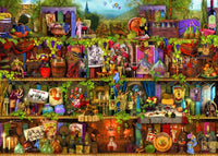 The Wine Shelf Poster Print by Aimee Stewart featuring elegantly arranged wine bottles.