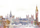 Parliament Color Splash Poster Print by Aimee Stewart showcasing vibrant colors and intricate design.