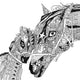 Horse Love Poster Print by Sharon Turner, showcasing a beautiful bond between horses and their lovers.