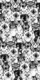 Just Cats Poster Print by Sharon Turner featuring playful feline artwork.