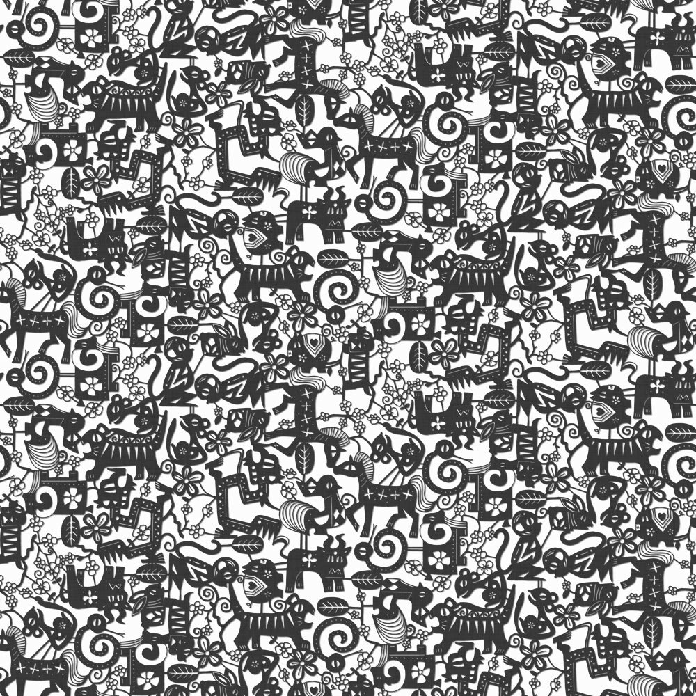 Paper Zodiac Graphite Poster Print by Sharon Turner, featuring zodiac signs in graphite.