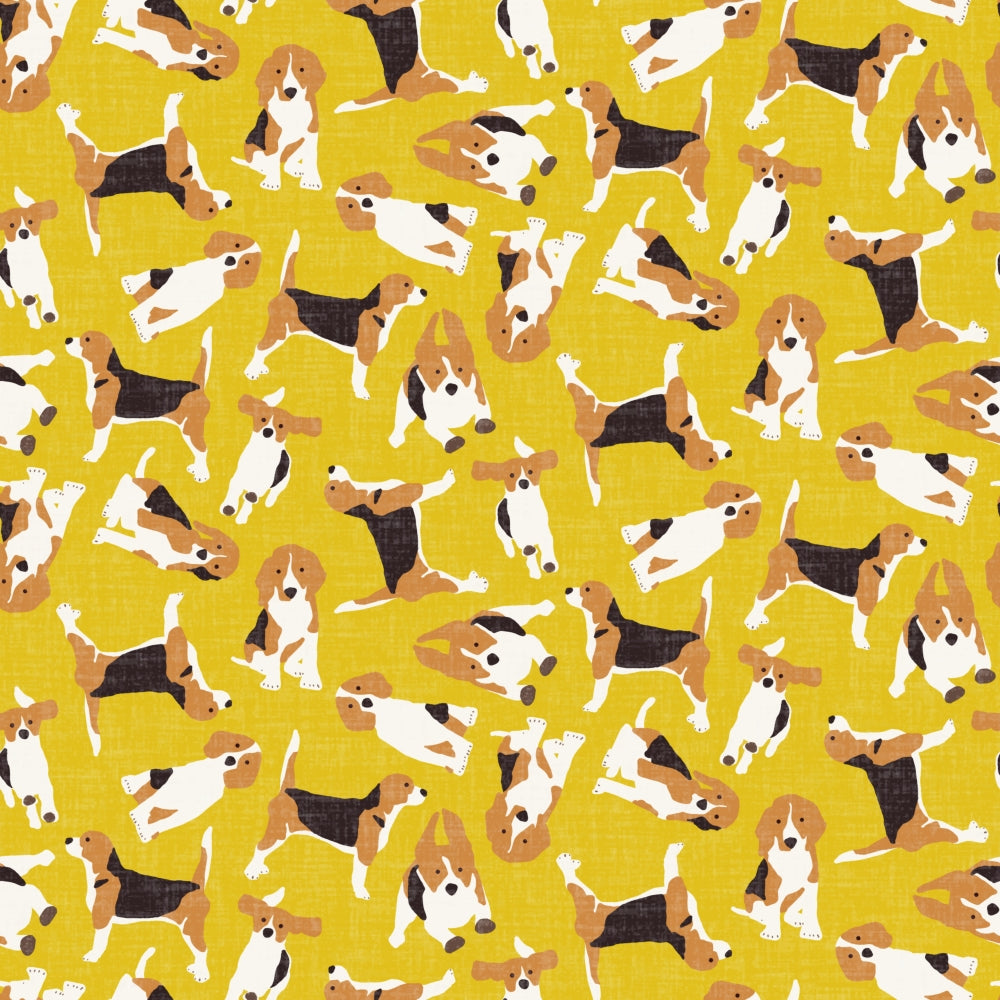 Beagle Scatter Poster Print featuring playful beagles by Sharon Turner.