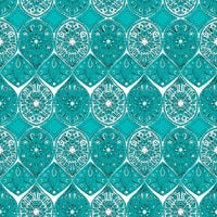 Saffreya Turquoise Poster Print by Sharon Turner