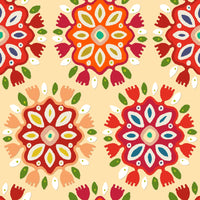 FLOR Poster Print by Sharon Turner featuring vibrant floral design.