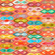 Greeshma Ikat Poster Print by Sharon Turner showcasing vibrant colors and intricate patterns.