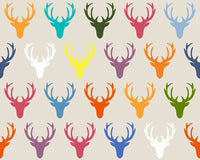 Seaview Simple Deer Heads Poster Print by Sharon Turner, showcasing elegant deer designs.