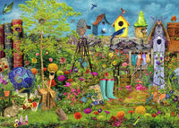 Summer Garden Poster Print by Aimee Stewart featuring colorful flowers.
