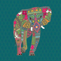Painted Elephant Poster Print - Variant 1 by Sharon Turner