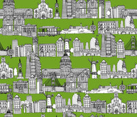 San Francisco Green Poster Print by Sharon Turner showcasing the beauty of the iconic city.