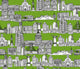 San Francisco Green Poster Print by Sharon Turner showcasing the beauty of the iconic city.