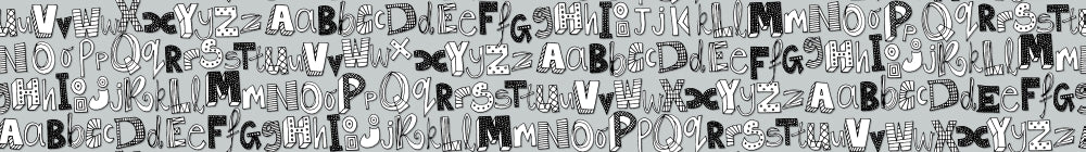 ABC Silver Variant 4 Poster Print by Sharon Turner