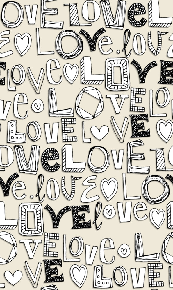 LOVE Teal Poster Print by Sharon Turner, vibrant art piece for home decor.