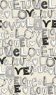 LOVE Teal Poster Print by Sharon Turner, vibrant art piece for home decor.