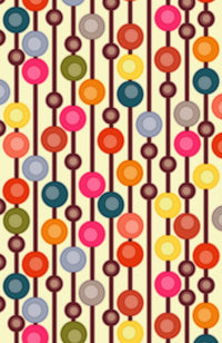 Mocha Chocca Bubble Pop Poster Print by Sharon Turner featuring vibrant colors and dynamic shapes.