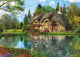 Lake View Cottage Poster Print by Dominic Davidson showcasing tranquil lakeside scenery.