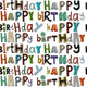 Happy Birthday White Poster Print by Sharon Turner