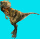 Jungle T-Rex Poster Print by Jan Patrick showcasing a vibrant dinosaur in a lush jungle setting.