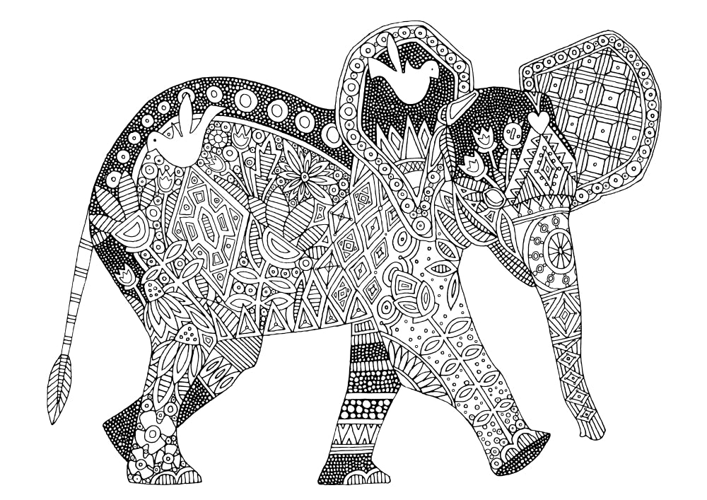 Little Elephant Poster Print by Sharon Turner, playful elephant art.