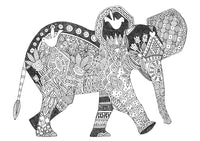 Little Elephant Poster Print by Sharon Turner, playful elephant art.