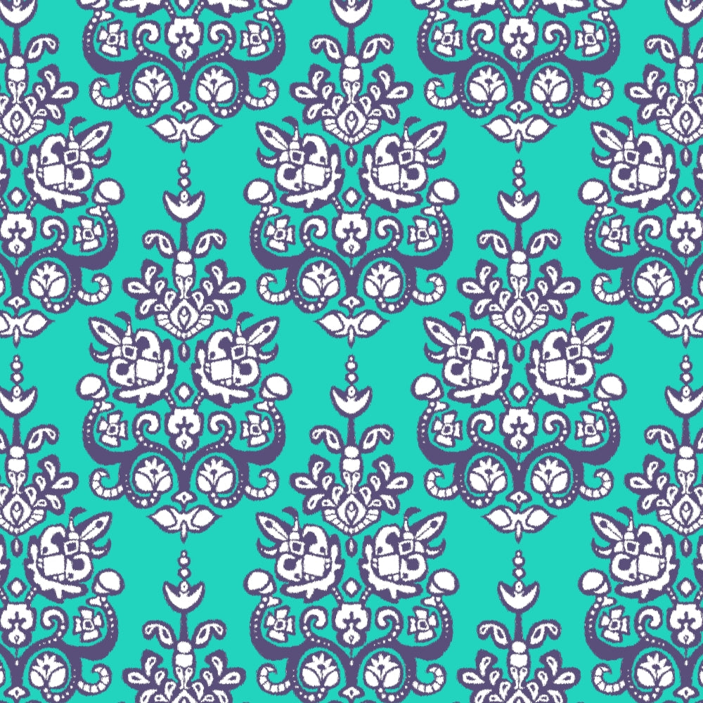 Damask Ikat Poster Print showcasing an elegant design.