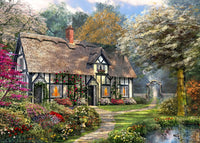 Victorian Garden Cottage Poster Print by Dominic Davidson