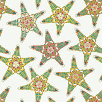 Starfish Flowers Poster Print by Sharon Turner featuring vibrant colors and floral designs.