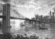Brooklyn Bridge Sunset Poster Print by Dominic Davidson